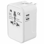 HHT202-2C 1xUSB+2x Type-C Charging Adapter Travel Universal Charger Converter
