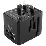 HHT520 Universal Global Travel Power Adapter Type-C + 3xUSB Charger Plug Converter