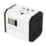 HHT525 Type-C + 2xUSB Universal Global Travel Power Adapter Charger Plug Converter