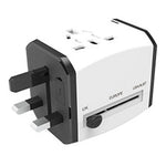 HHT525 Universal Global Travel Power Adapter 3 USB Ports Charger Plug Converter