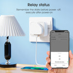 MG-CZ107W Smart Home WiFi-stikkontakt Tuya APP Stemmestyring Timerstik, EU-stik