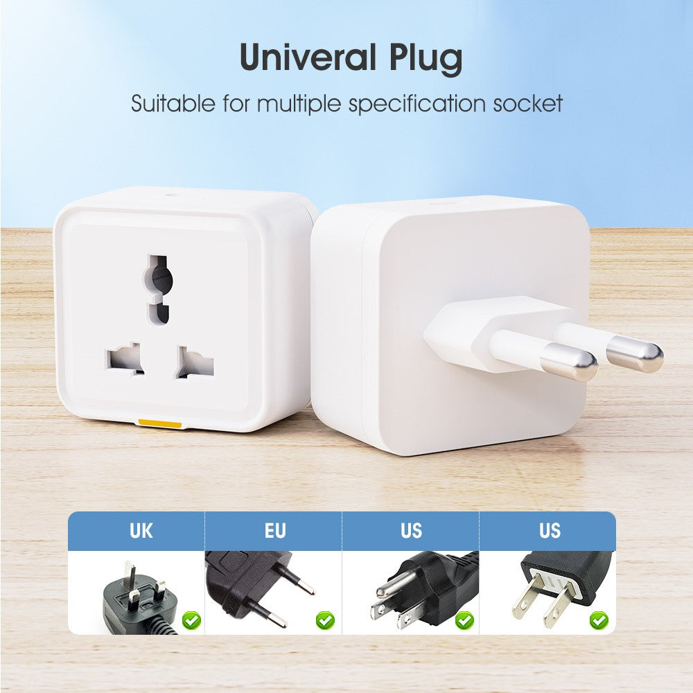 MG-CZ107W Smart Home WiFi-stikkontakt Tuya APP Stemmestyring Timerstik, EU-stik