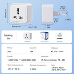 MG-CZ107W Smart Home WiFi-stikkontakt Tuya APP Stemmestyring Timerstik, EU-stik