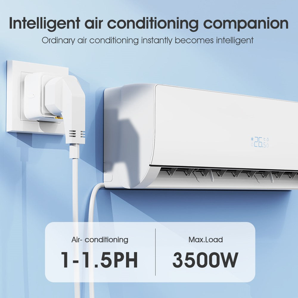 MG-CZ107W Smart Home WiFi-stikkontakt Tuya APP Stemmestyring Timerstik, EU-stik
