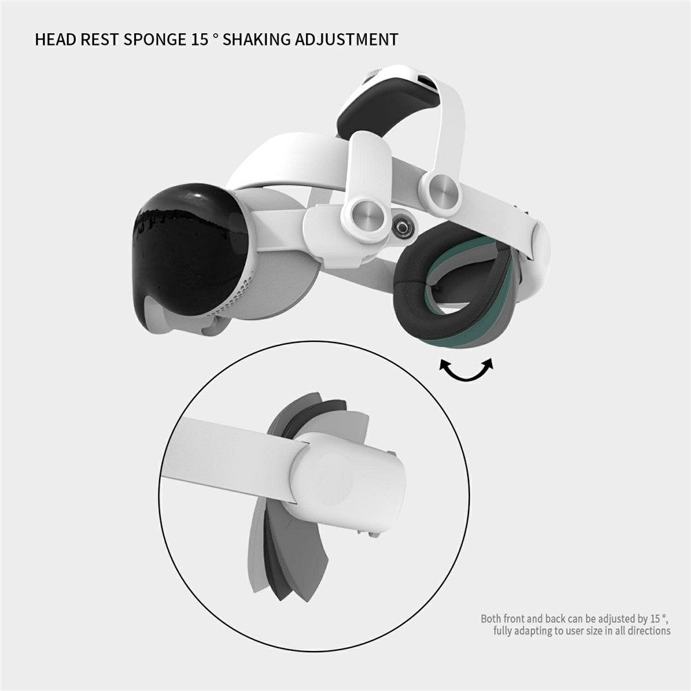 WOLMTT Justerbar hovedstrop til Apple Vision Pro VR Headset Tilbehør