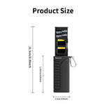 DESIONTAL Multi-Function High Speed SD / TF Card Reader Portable Memory Card Storage Case