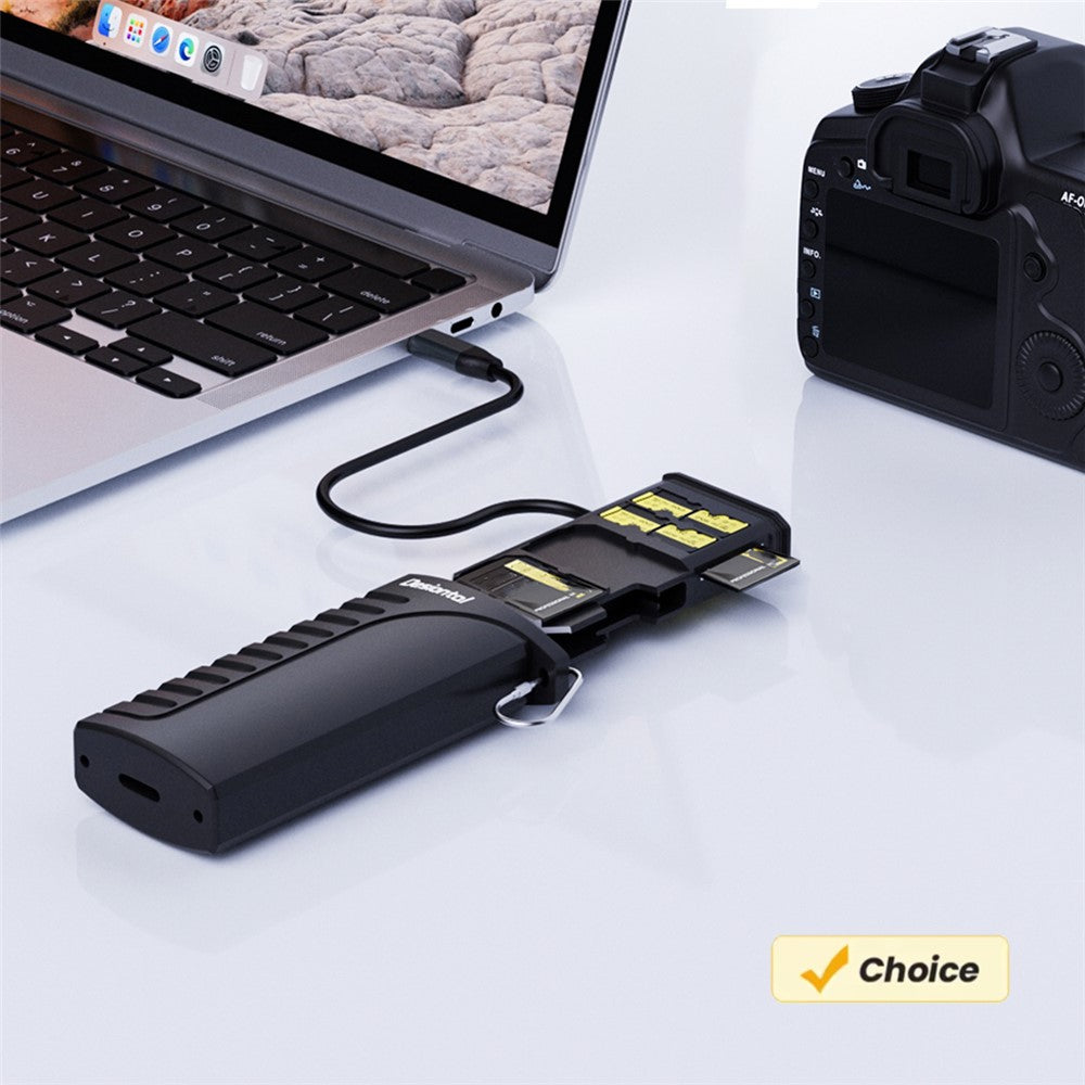 DESIONTAL Multi-Function High Speed SD / TF Card Reader Portable Memory Card Storage Case