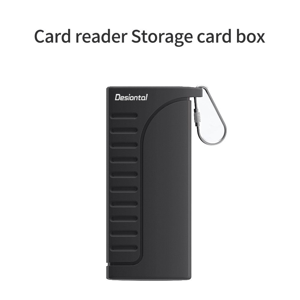 DESIONTAL Multi-Function High Speed SD / TF Card Reader Portable Memory Card Storage Case