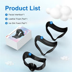 STARTRC GAMES For Meta Quest 3S VR Face Mask Leather  /  Lycra Foam Pad Breathable Face Cover
