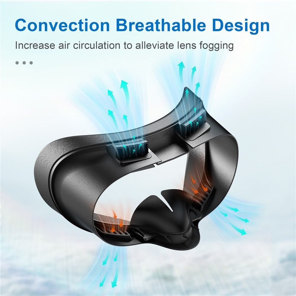 STARTRC GAMES For Meta Quest 3S VR Face Mask Leather  /  Lycra Foam Pad Breathable Face Cover