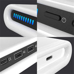 N67 USB Multi-Port Wireless Charger 30W Fast Charging Station USB Charging Hub with Ambient Light