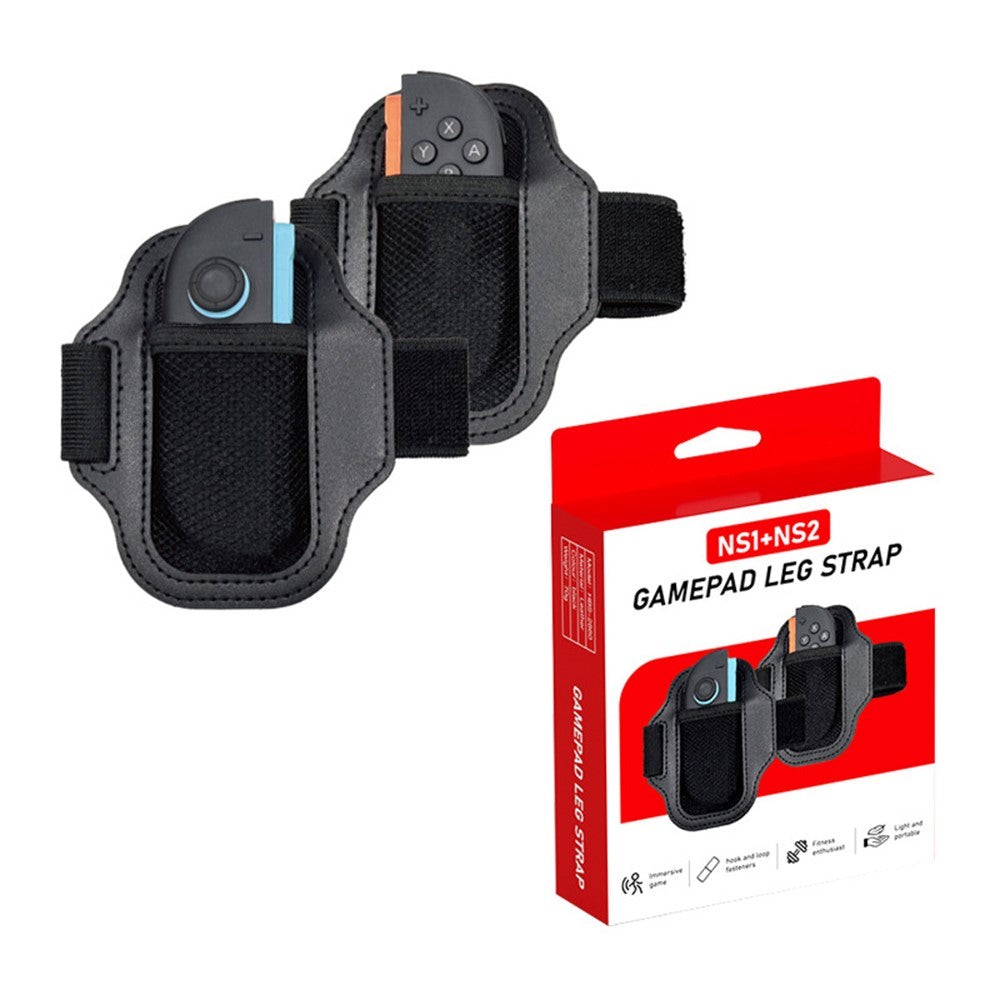 HBS-2860 2 stk. til Nintendo Switch 2 / 1 Joy-Con Controller benrem, elastisk sportsbånd i læder