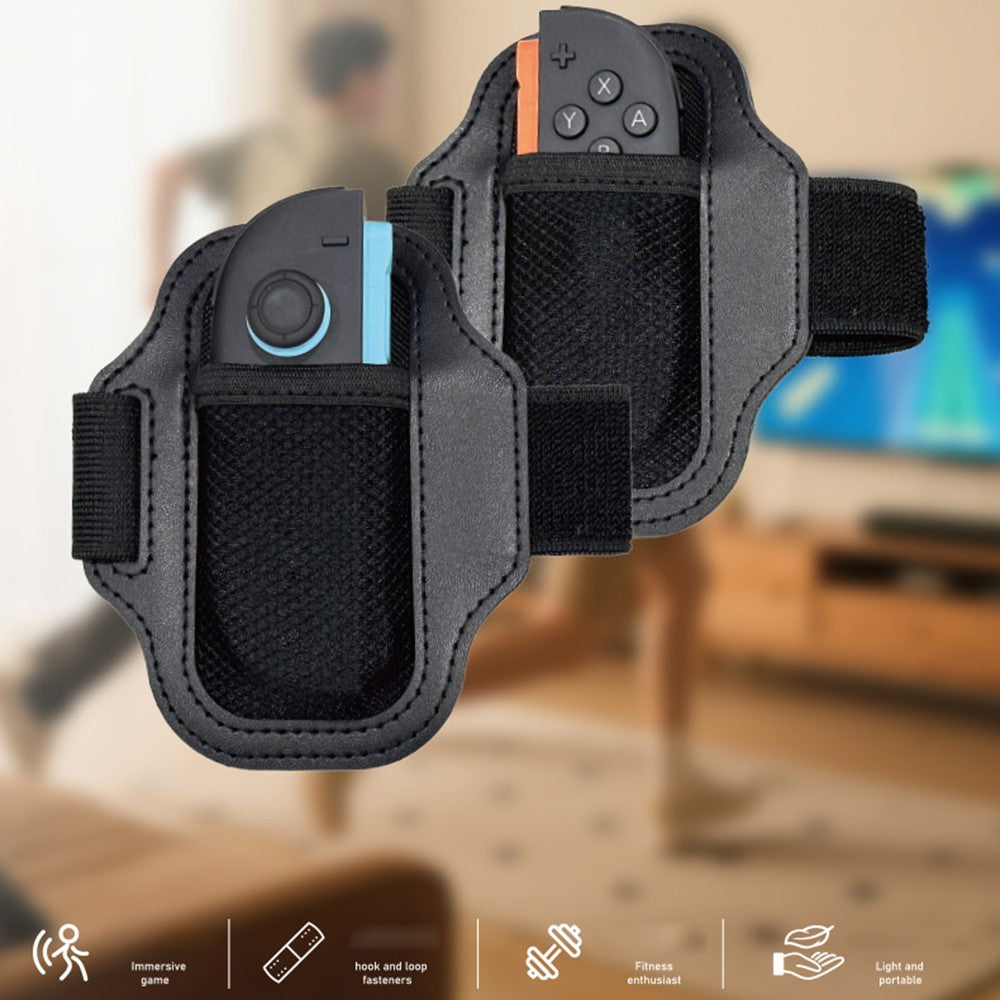 HBS-2860 2 stk. til Nintendo Switch 2 / 1 Joy-Con Controller benrem, elastisk sportsbånd i læder