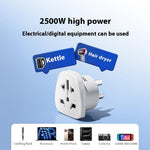 MOMAX 1-World 2500W Global Travel Adapter Universal Power Converter