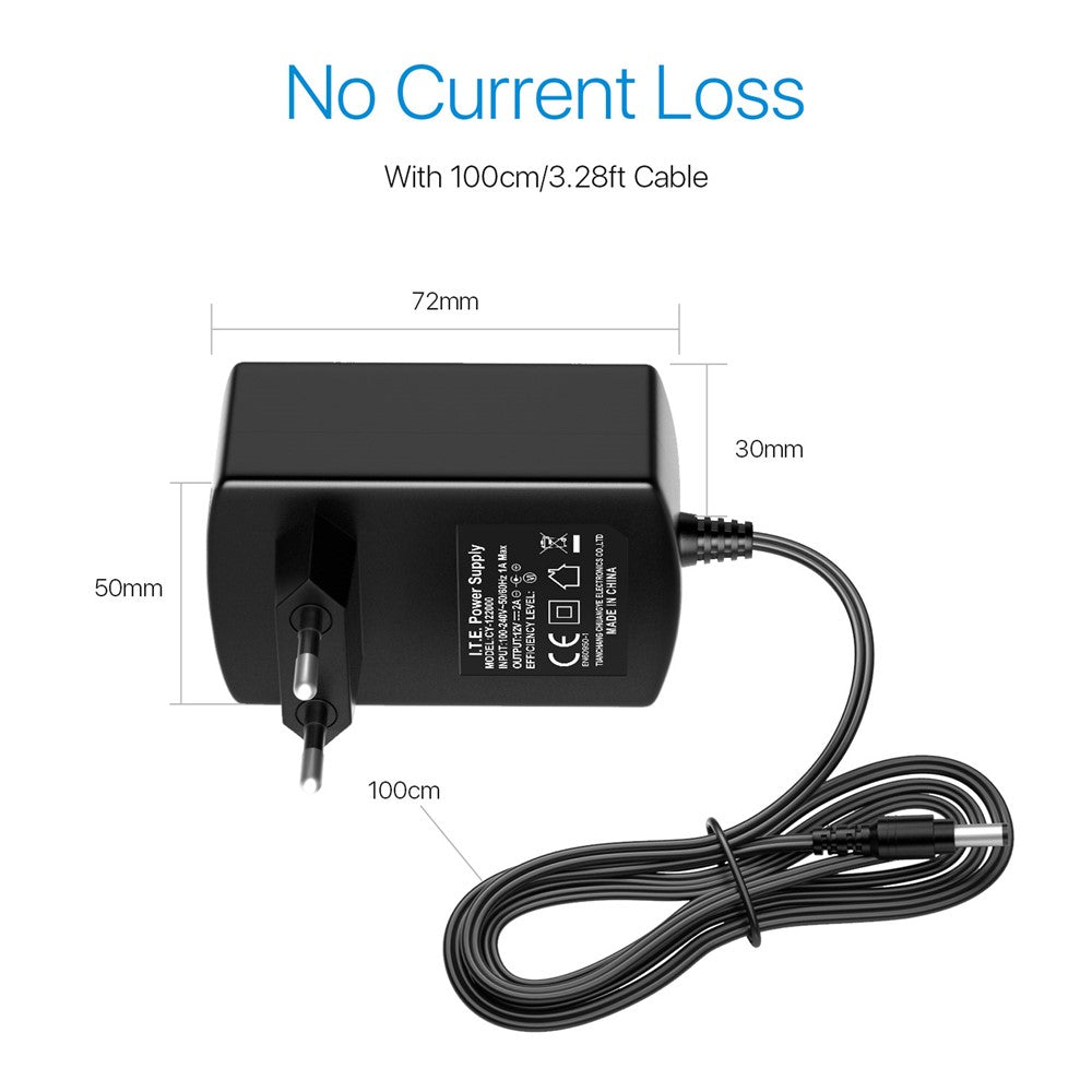 ZOSI DC 12V 2A 2000mA Power Supply Adapter for CCTV Security Camera Surveillance System