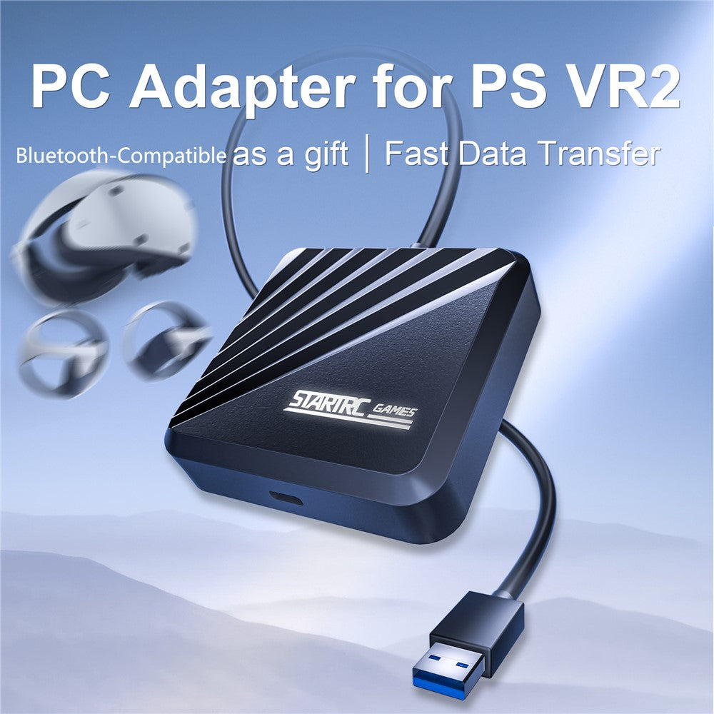 STARTRC GAMES For Sony PlayStation VR2 Headset Computer Connection Adapter with Bluetooth-Compatible Receiver