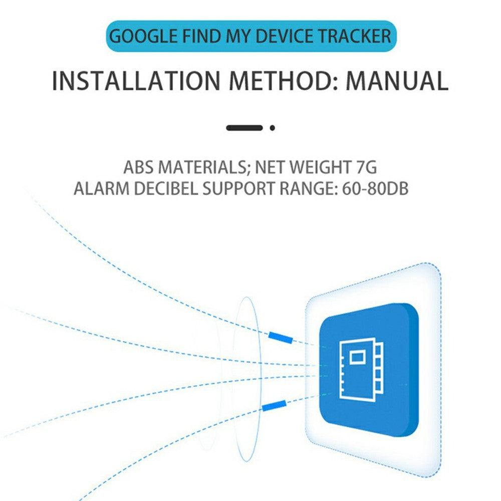 F08 5Pcs Smart Tracker for Android IP65 Waterproof Bluetooth-compatible Anti-lost Device with Alarm