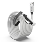 SYNTECH 5m USB A to USB C L Shaped VR Link Cable for Meta Quest 3S / Quest 3 / Quest 2 / Pro / Pico 4 PC VR Gaming Data Cord