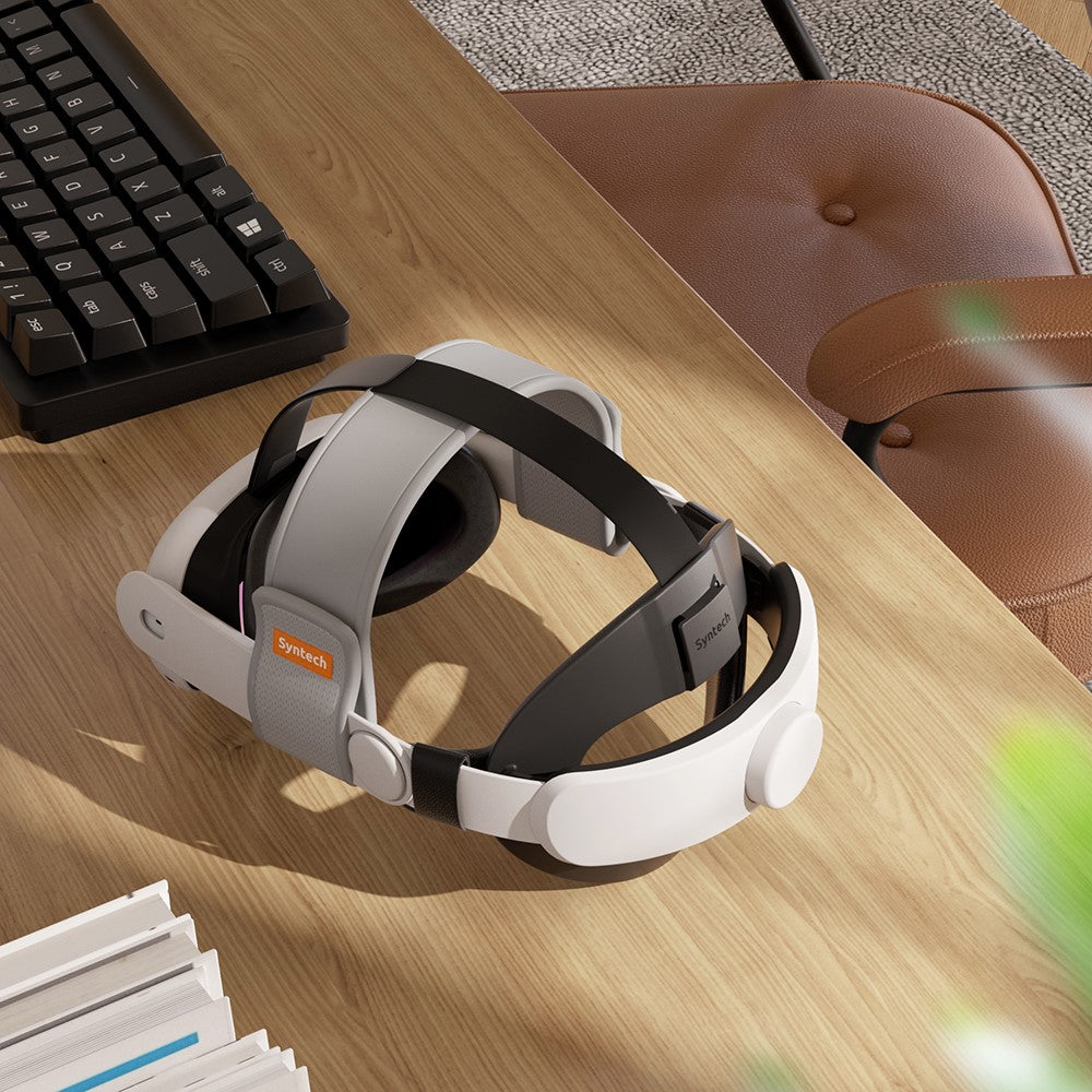 SYNTECH SYNM049P VR Headset-rem til Meta Quest 3 / 3S Justerbar Hovedbøjle Aftagelig Hovedrem