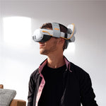 SYNTECH VR Headset Batteri Hovedrem til Meta Quest 3 / 3S Forlænget Spilletid Justerbar Hovedbøjle