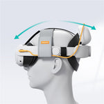 SYNTECH VR Headset Batteri Hovedrem til Meta Quest 3 / 3S Forlænget Spilletid Justerbar Hovedbøjle