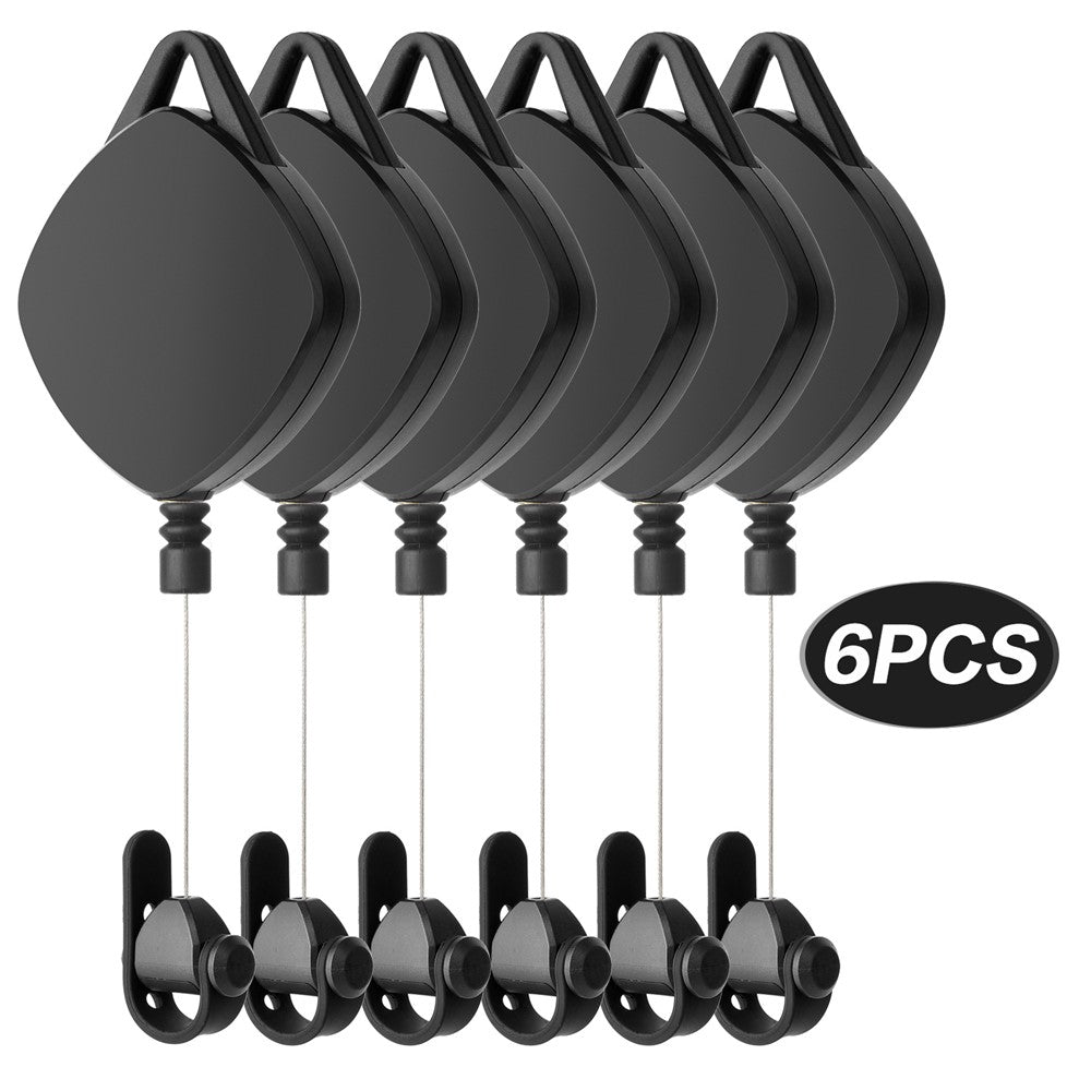 6PCS VR Cable Management System Retractable Ceiling Pulley for VR Headset Cable Organizer Accessories