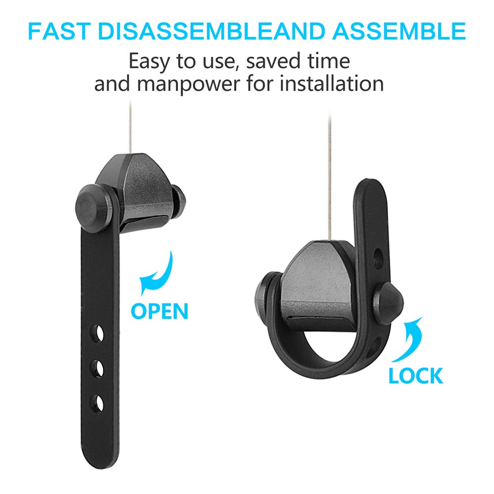 6PCS VR Cable Management System Retractable Ceiling Pulley for VR Headset Cable Organizer Accessories