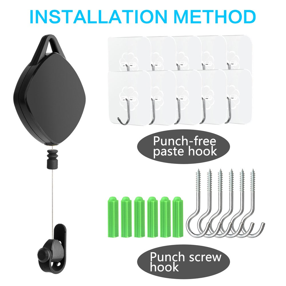 6PCS VR Cable Management System Retractable Ceiling Pulley for VR Headset Cable Organizer Accessories