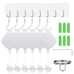 6PCS VR Cable Management System Retractable Ceiling Pulley for VR Headset Cable Organizer Accessories