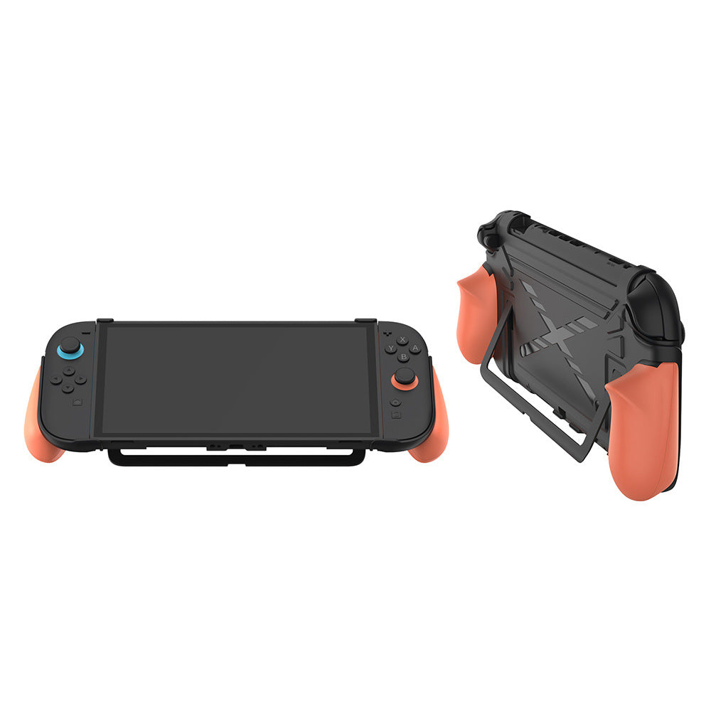 DOBE TNS-5196 Detachable Grip Protective Case for Nintendo Switch 2 Ergonomic Grip Cover with Foldable JoyCon Holder