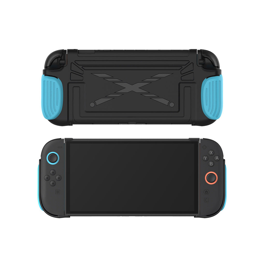 DOBE TNS-5196 Detachable Grip Protective Case for Nintendo Switch 2 Ergonomic Grip Cover with Foldable JoyCon Holder