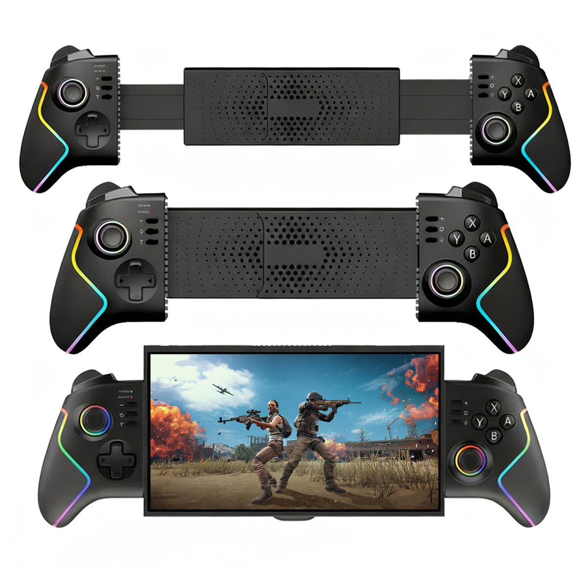 IPEGA PG-SW2123 Wireless Retractable Controller for Nintendo Switch / Switch 2 Handheld Hall Effect Joystick with RGB Light