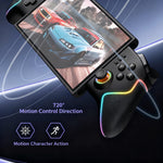 IPEGA PG-SW2123 Wireless Retractable Controller for Nintendo Switch / Switch 2 Handheld Hall Effect Joystick with RGB Light