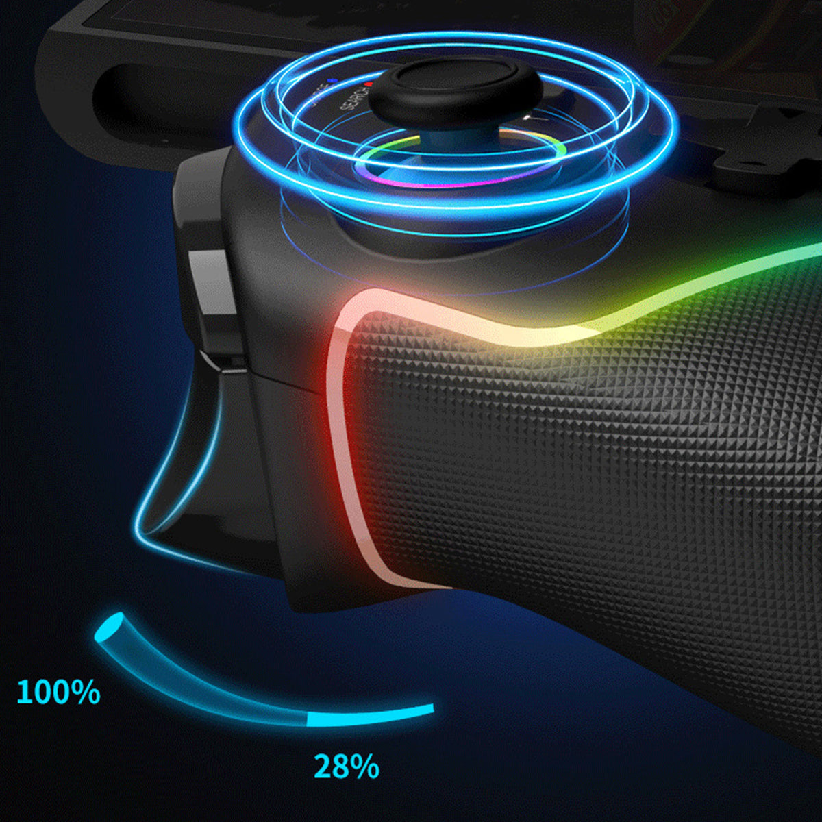 IPEGA PG-SW2123 Wireless Retractable Controller for Nintendo Switch / Switch 2 Handheld Hall Effect Joystick with RGB Light