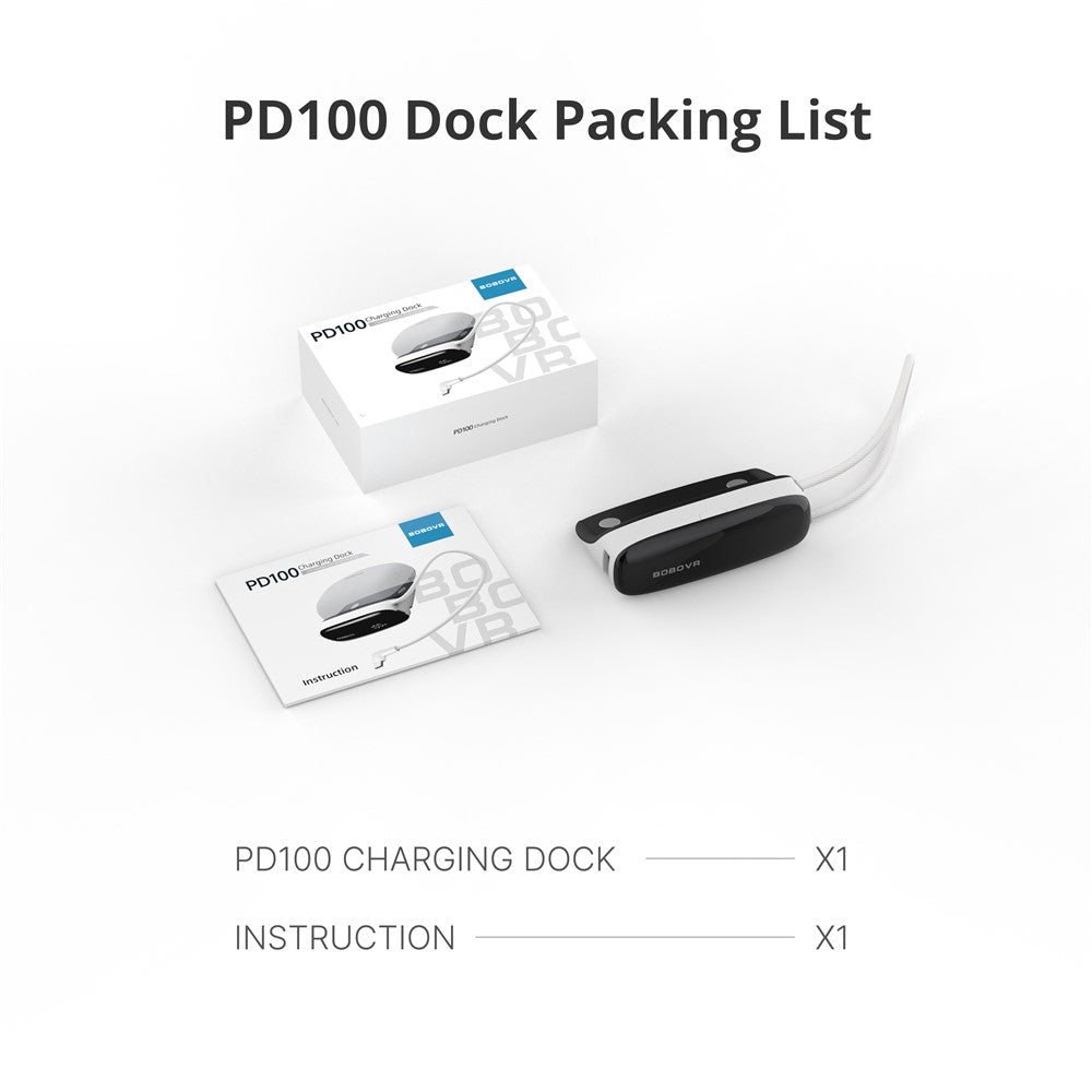 BOBOVR PD100 30W Fast Charging Hub for BOBOVR B100 Battery Pack Expansion Dock Built-in USB-C Cable