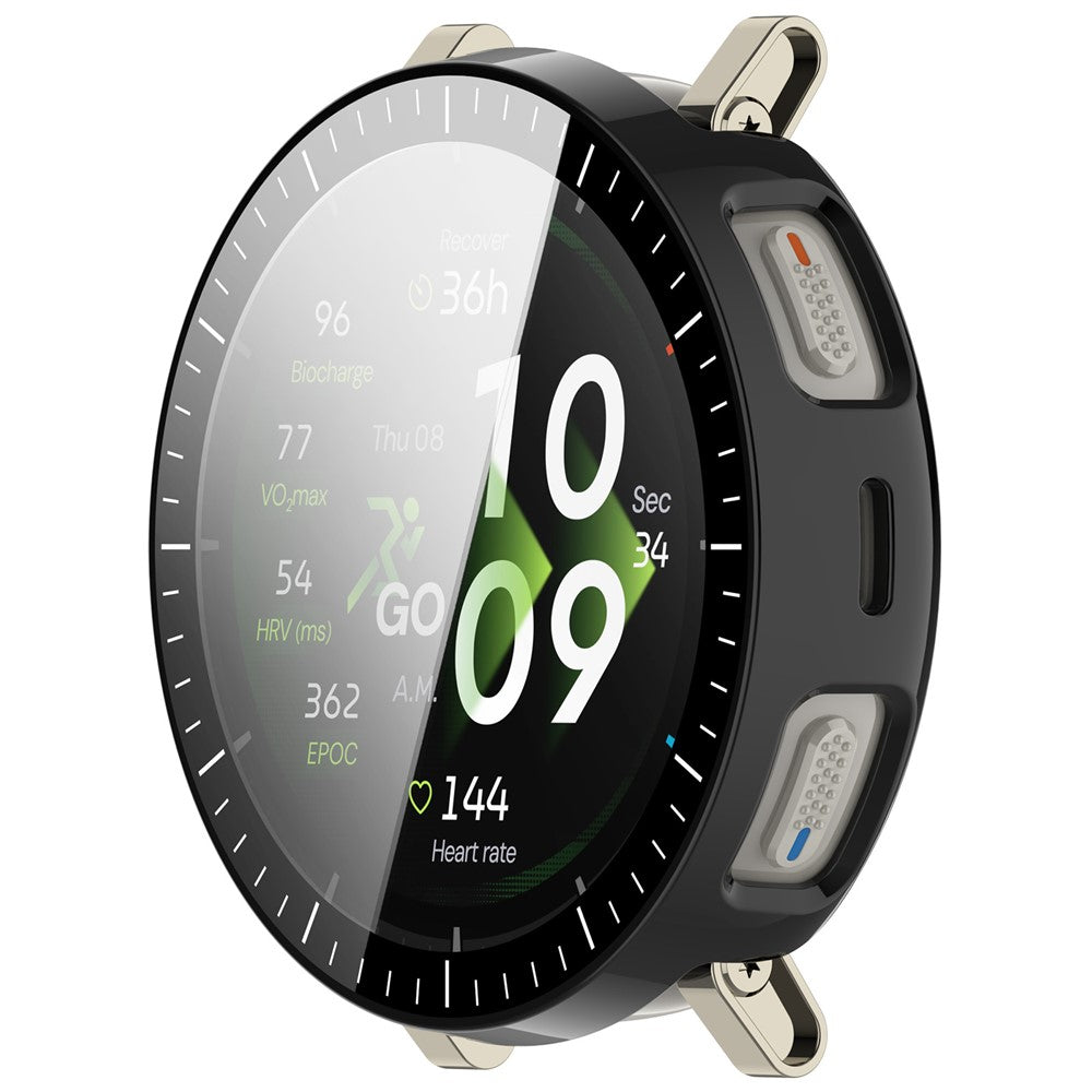 For Huami Amazfit Active 3 Premium Case Hard PC Watch Protective Cover with Tempered Glass Film