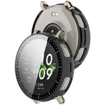 For Huami Amazfit Active 3 Premium Case Hard PC Watch Protective Cover with Tempered Glass Film