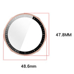 For Huami Amazfit Active 3 Premium Case Hard PC Watch Protective Cover with Tempered Glass Film
