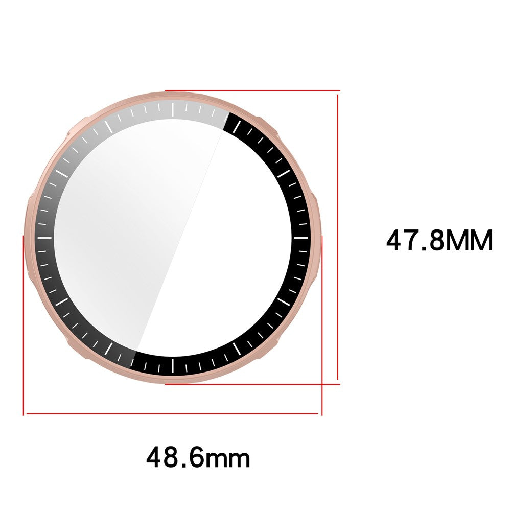 For Huami Amazfit Active 3 Premium Case Hard PC Watch Protective Cover with Tempered Glass Film