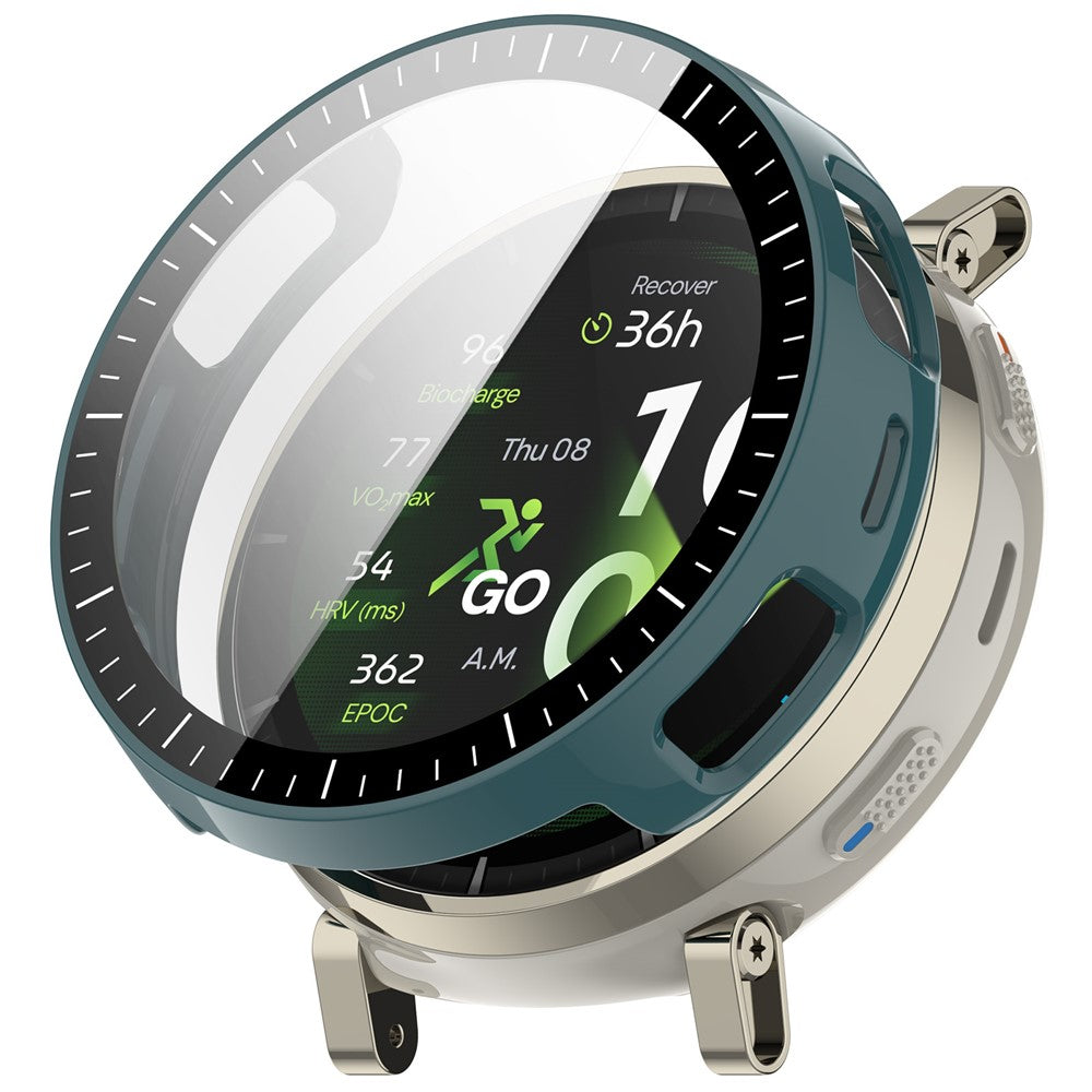 For Huami Amazfit Active 3 Premium Case Hard PC Watch Protective Cover with Tempered Glass Film
