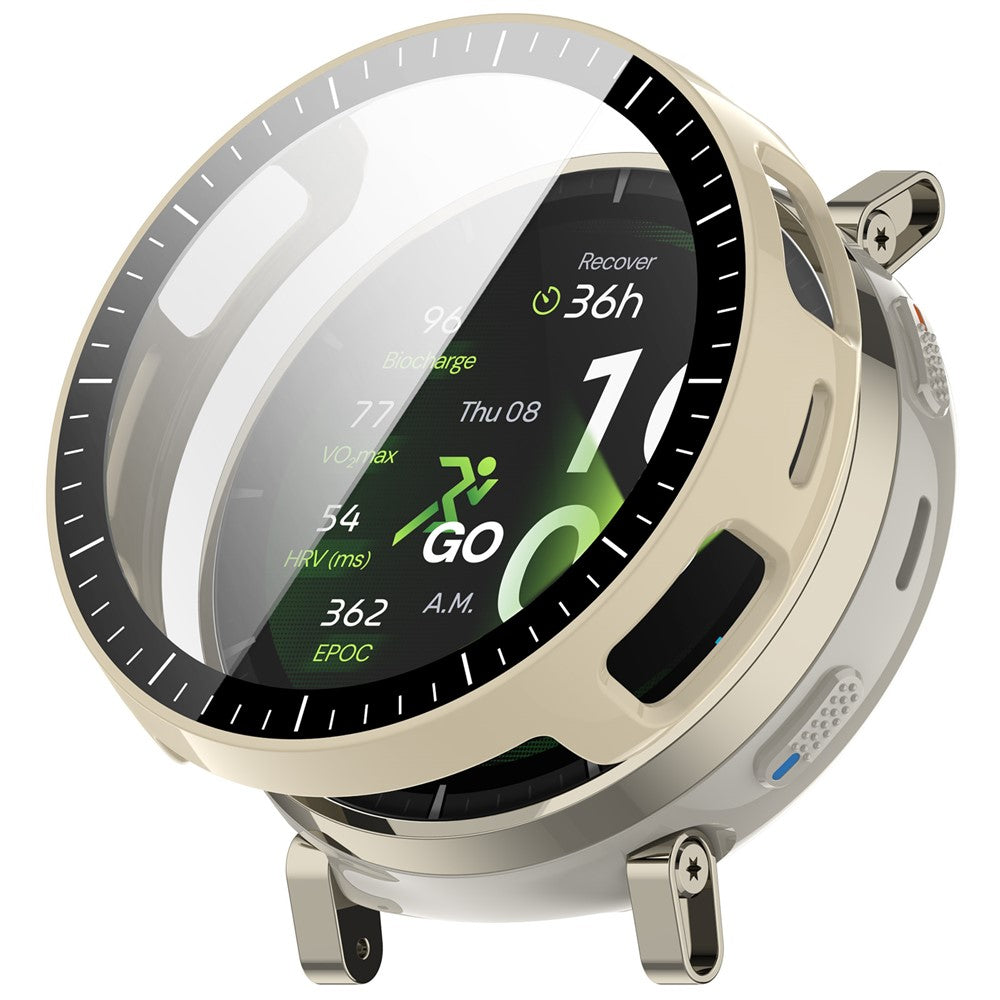 For Huami Amazfit Active 3 Premium Case Hard PC Watch Protective Cover with Tempered Glass Film