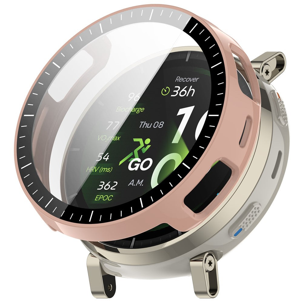 For Huami Amazfit Active 3 Premium Case Hard PC Watch Protective Cover with Tempered Glass Film