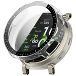 For Huami Amazfit Active 3 Premium Case Hard PC Watch Protective Cover with Tempered Glass Film