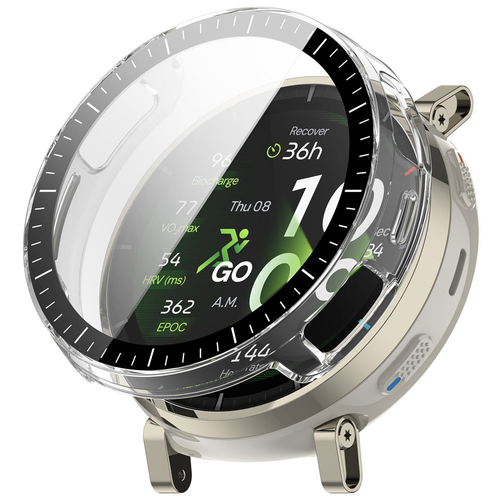 For Huami Amazfit Active 3 Premium Case Hard PC Watch Protective Cover with Tempered Glass Film