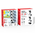IPLAY HBS-2846 Gamepad-opbevaringsstativ, 8 controllere, ladestation til PS5 PS4 Xbox Switch Pro, skrivebordsorganisator med kabelstyring