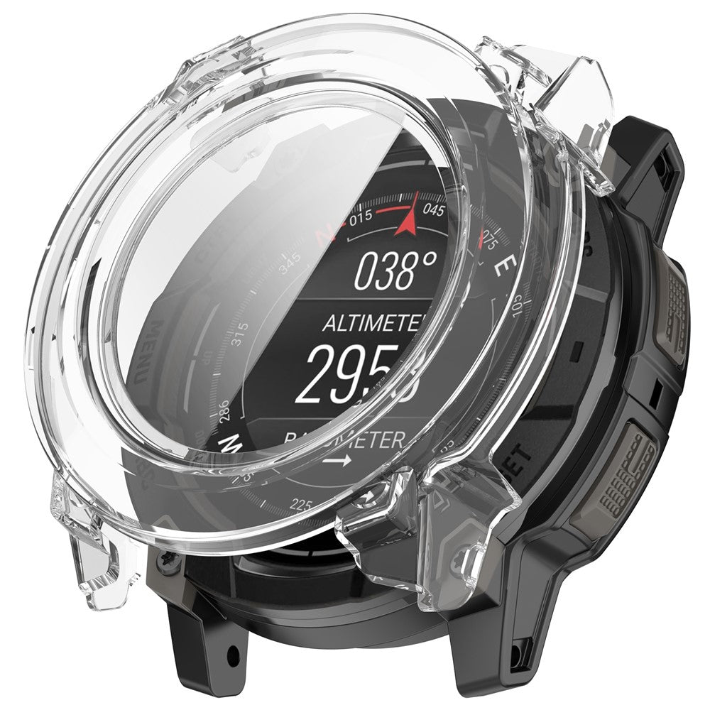 For Garmin Instinct 3 AMOLED 45mm / Instinct 3 Solar 45mm Protective Case with Tempered Glass Screen Protector PC Watch Cover