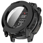 For Garmin Instinct 3 AMOLED 50mm / Instinct 3 Solar 50mm Protective Case with Tempered Glass Screen Protector PC Watch Cover