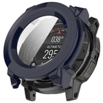 For Garmin Instinct 3 AMOLED 50mm / Instinct 3 Solar 50mm Protective Case with Tempered Glass Screen Protector PC Watch Cover