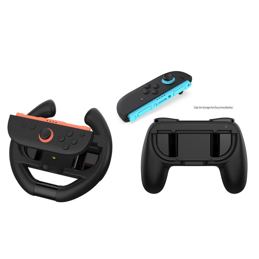 DOBE FOMIS ELECTRONICS Controller Grip and Steering Wheel Handle Kit for Nintendo Switch 2 / Switch / Switch OLED