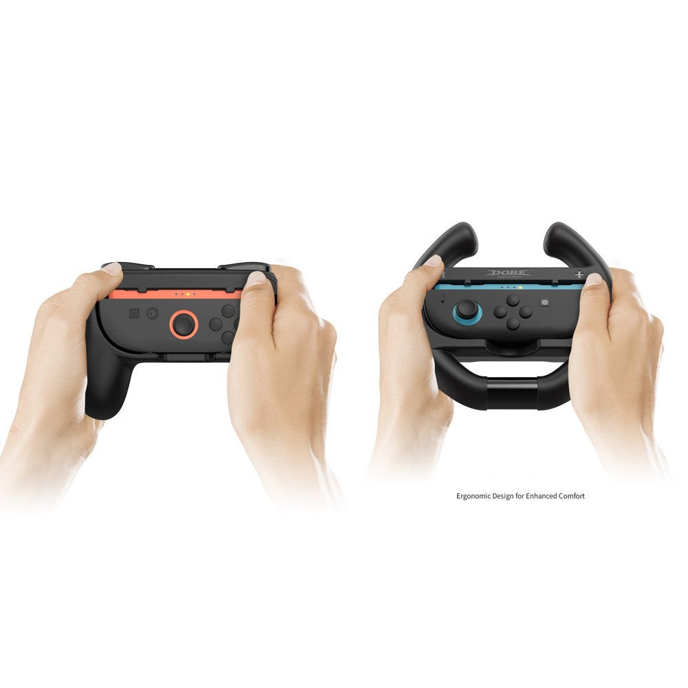 DOBE FOMIS ELECTRONICS Controller Grip and Steering Wheel Handle Kit for Nintendo Switch 2 / Switch / Switch OLED